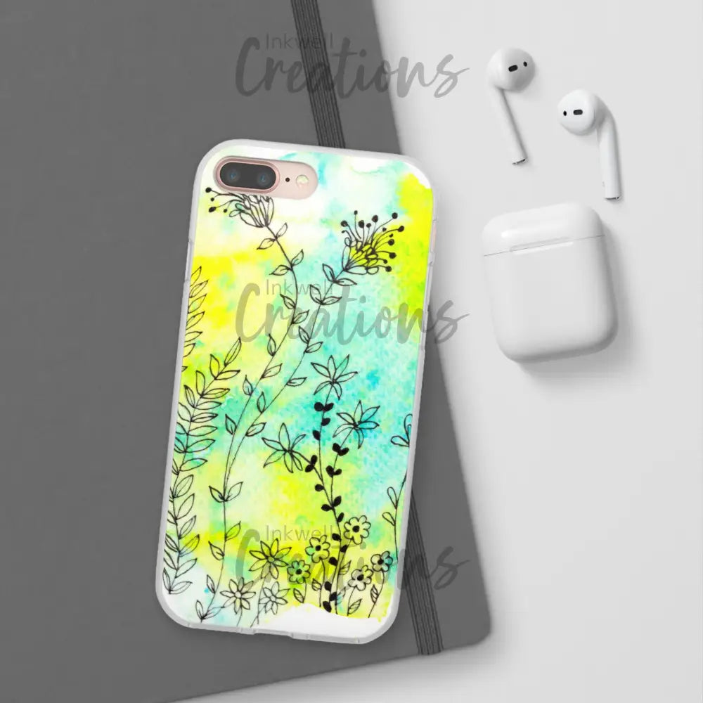 Bloomin Watercolour Flowers - Flexi Case Phone