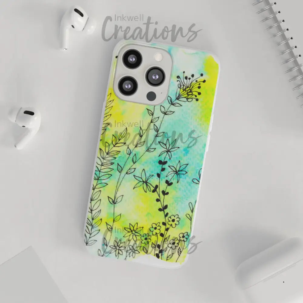 Bloomin Watercolour Flowers - Flexi Case Phone