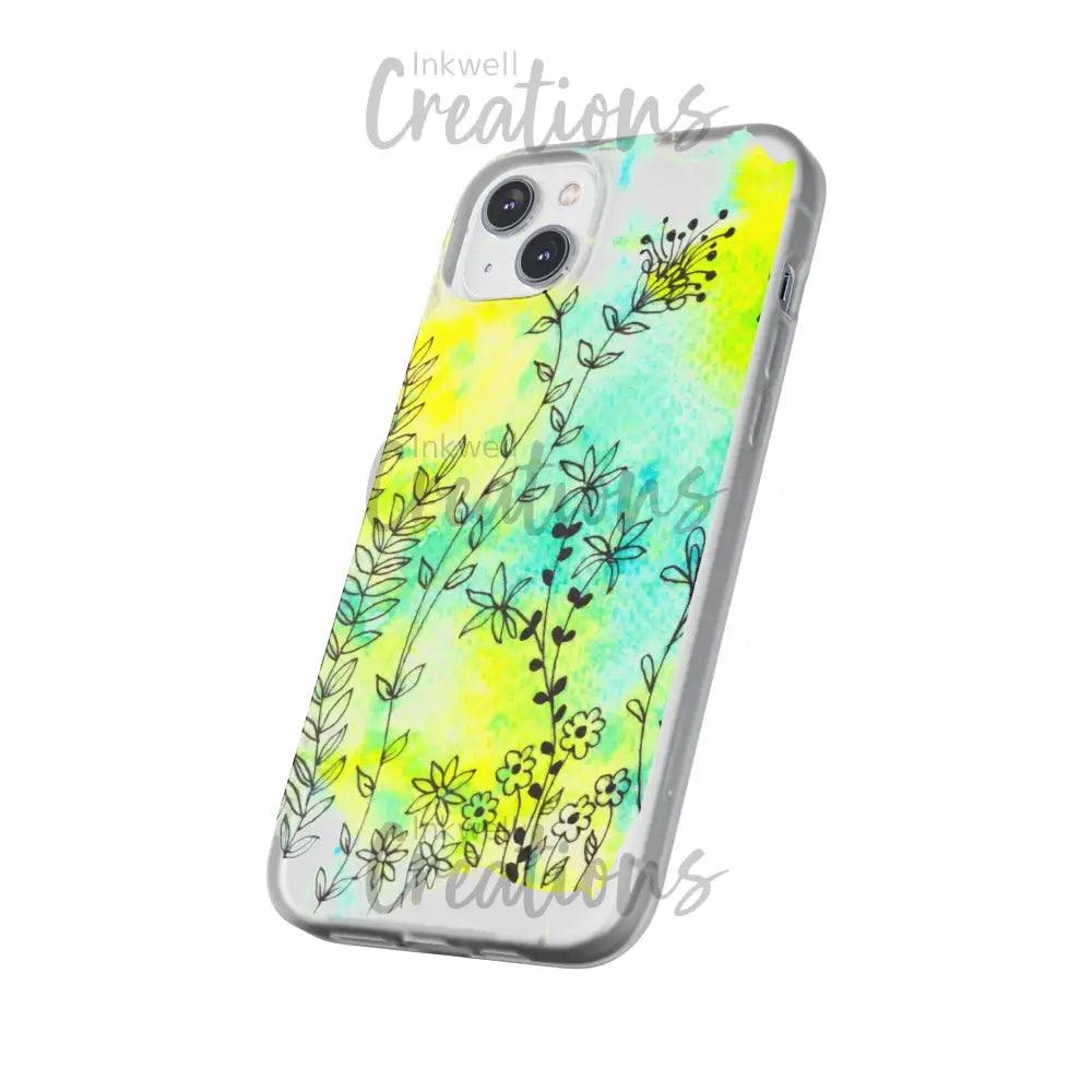 Bloomin Watercolour Flowers - Flexi Case Phone