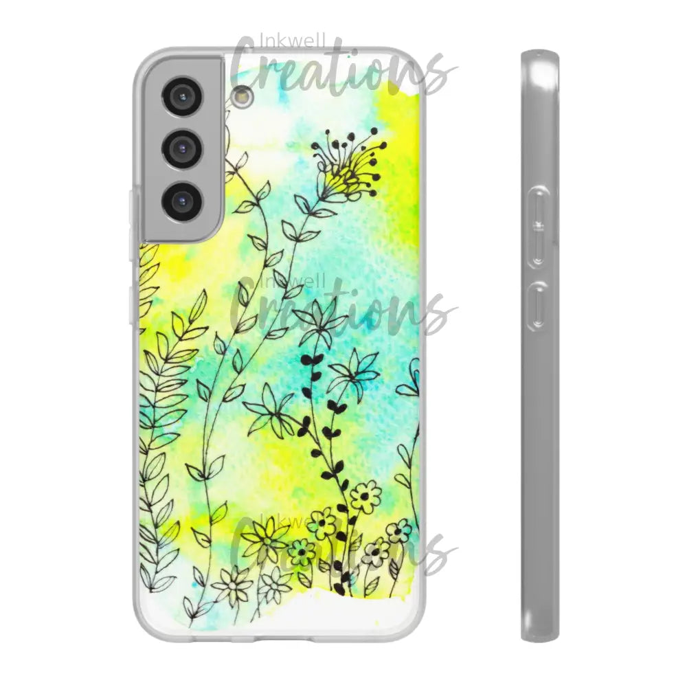 Bloomin Watercolour Flowers - Flexi Case Phone