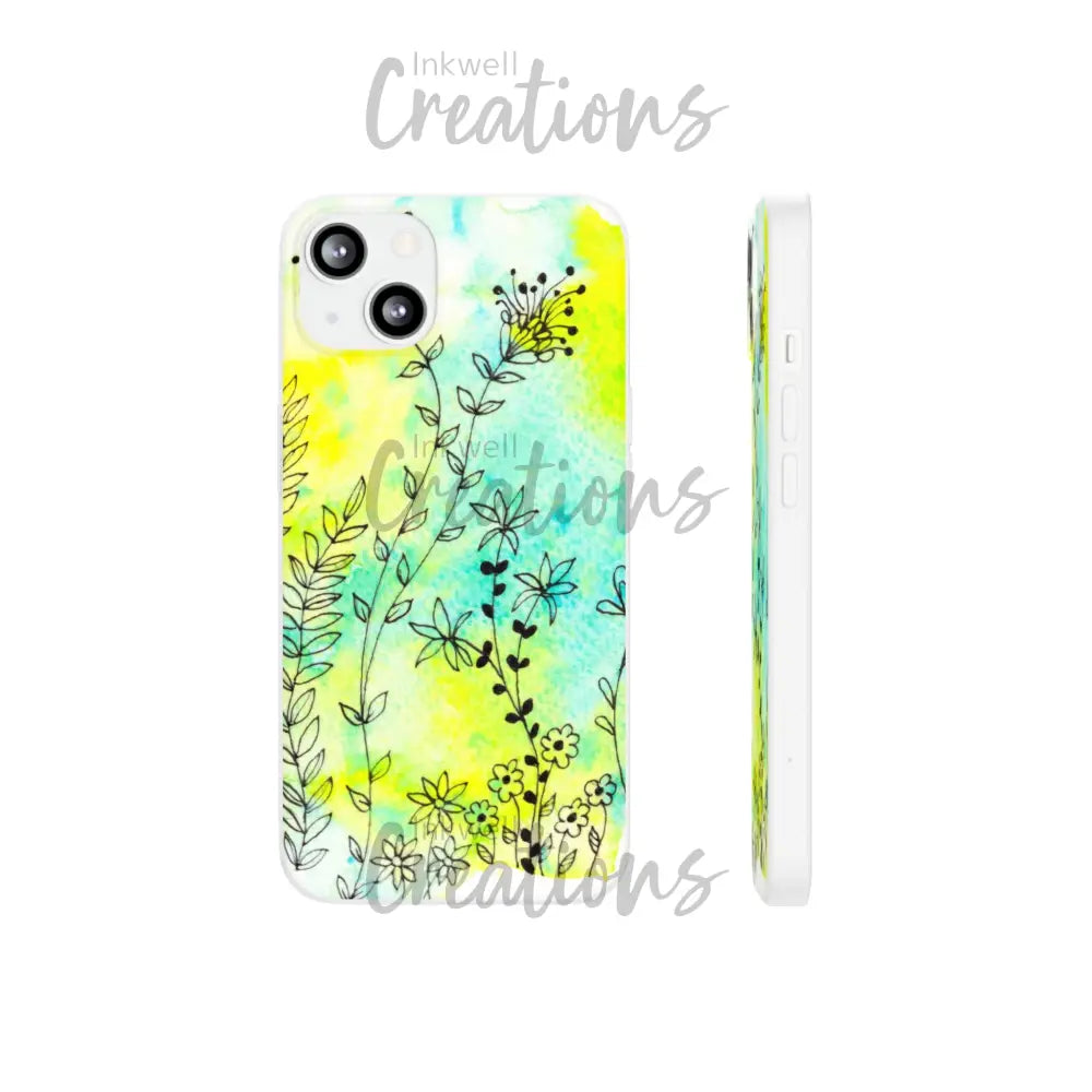 Bloomin Watercolour Flowers - Flexi Case Phone