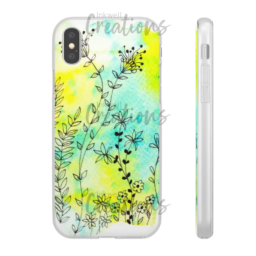Bloomin Watercolour Flowers - Flexi Case Phone