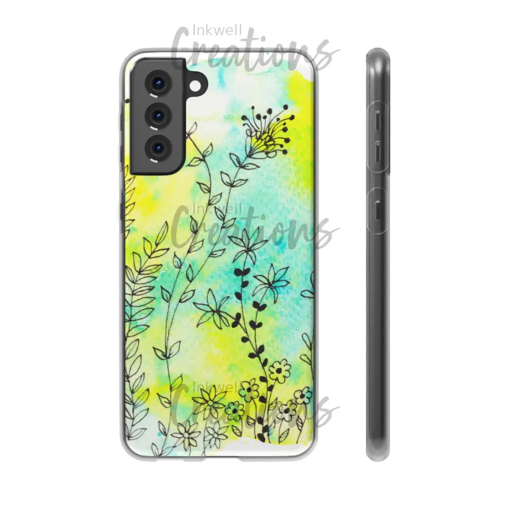 Bloomin Watercolour Flowers - Flexi Case Phone