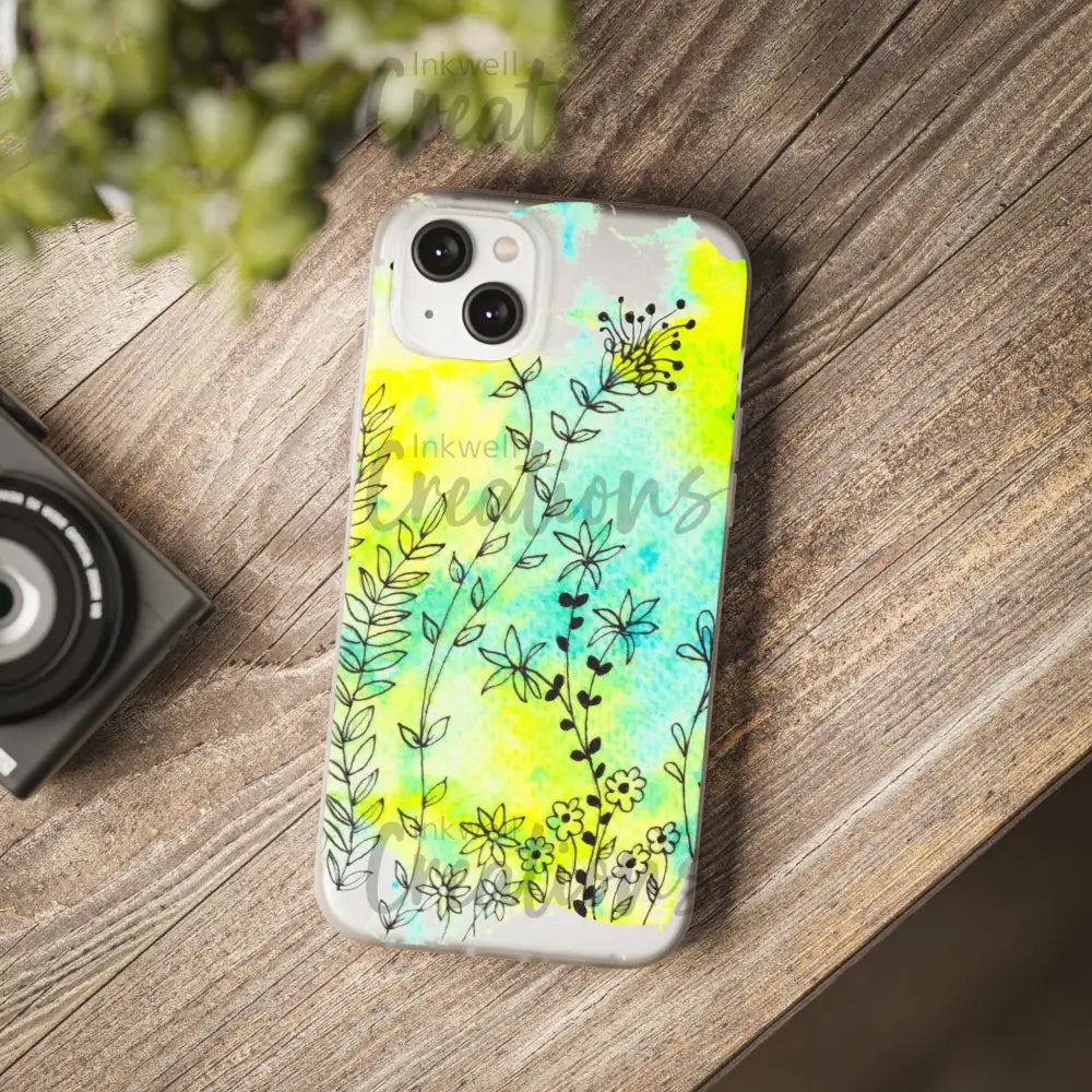 Bloomin Watercolour Flowers - Flexi Case Phone