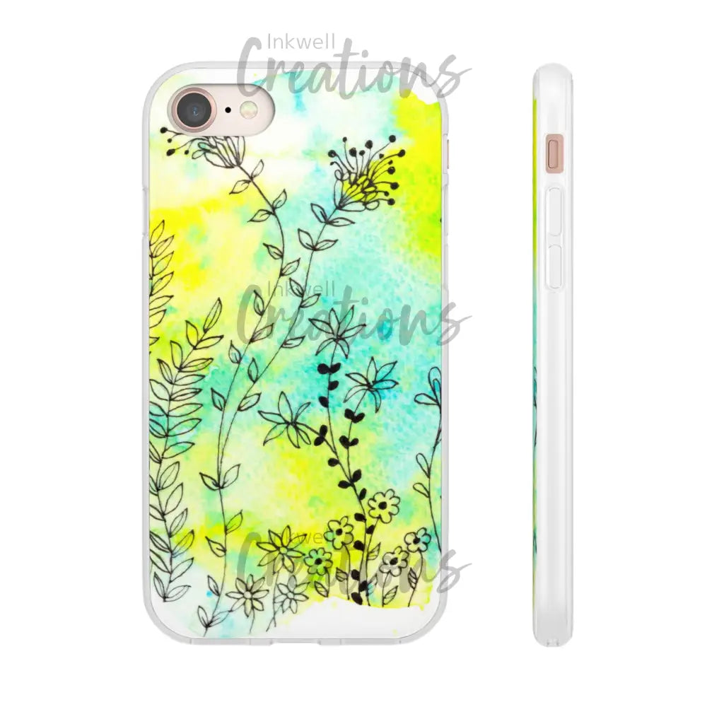 Bloomin Watercolour Flowers - Flexi Case Phone