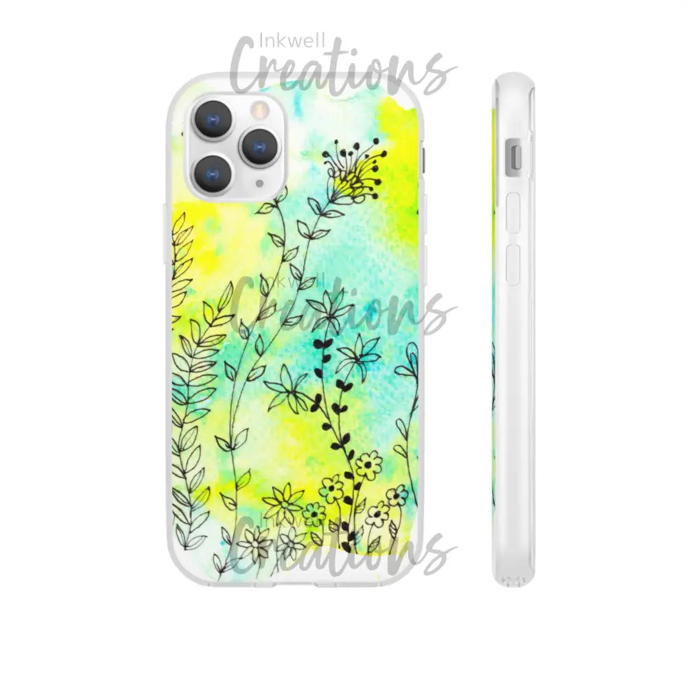 Bloomin Watercolour Flowers - Flexi Case Phone