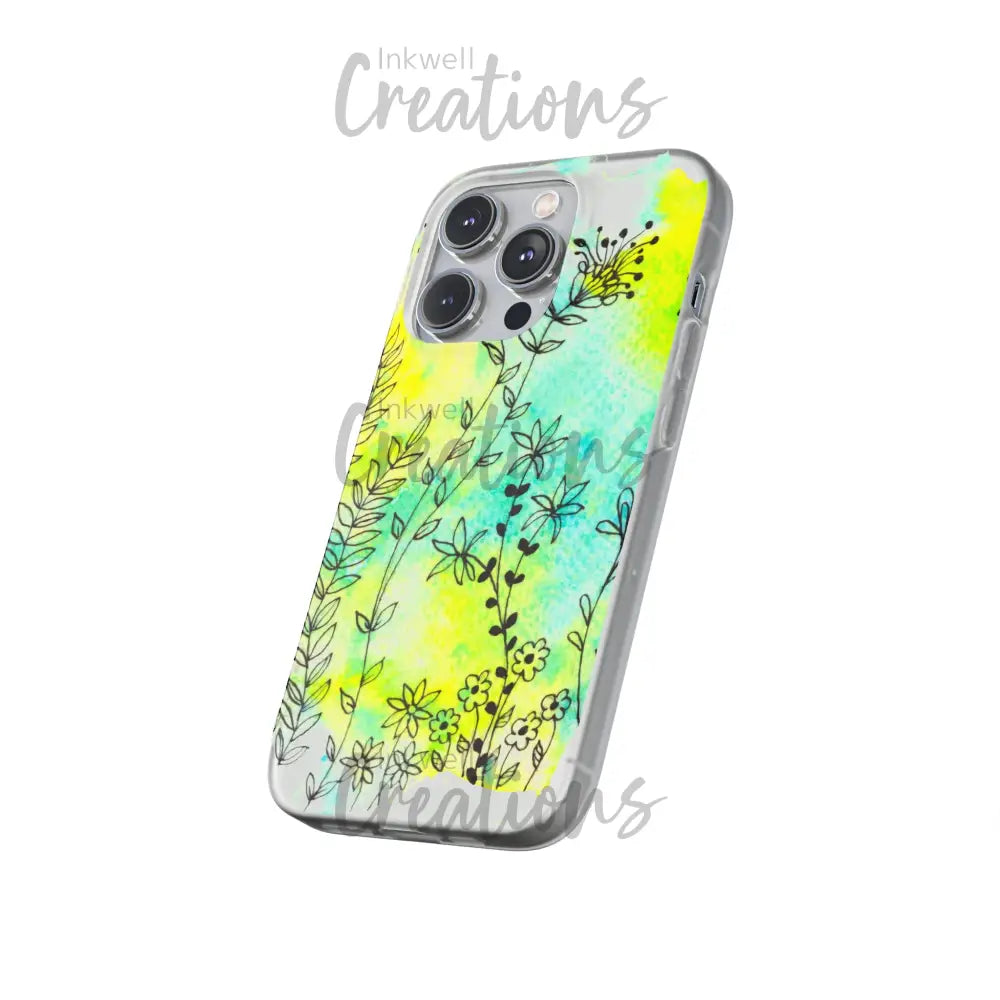 Bloomin Watercolour Flowers - Flexi Case Phone