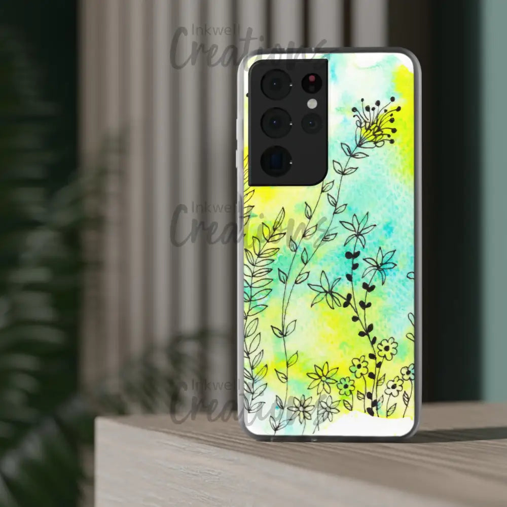 Bloomin Watercolour Flowers - Flexi Case Phone