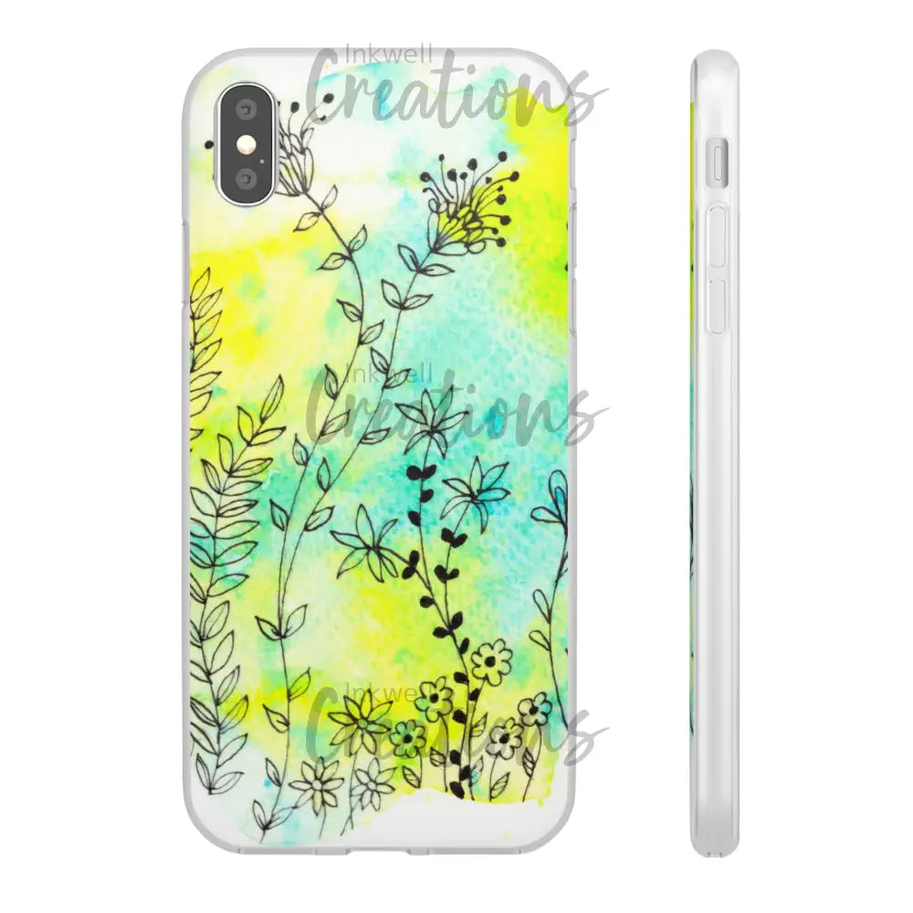 Bloomin Watercolour Flowers - Flexi Case Phone
