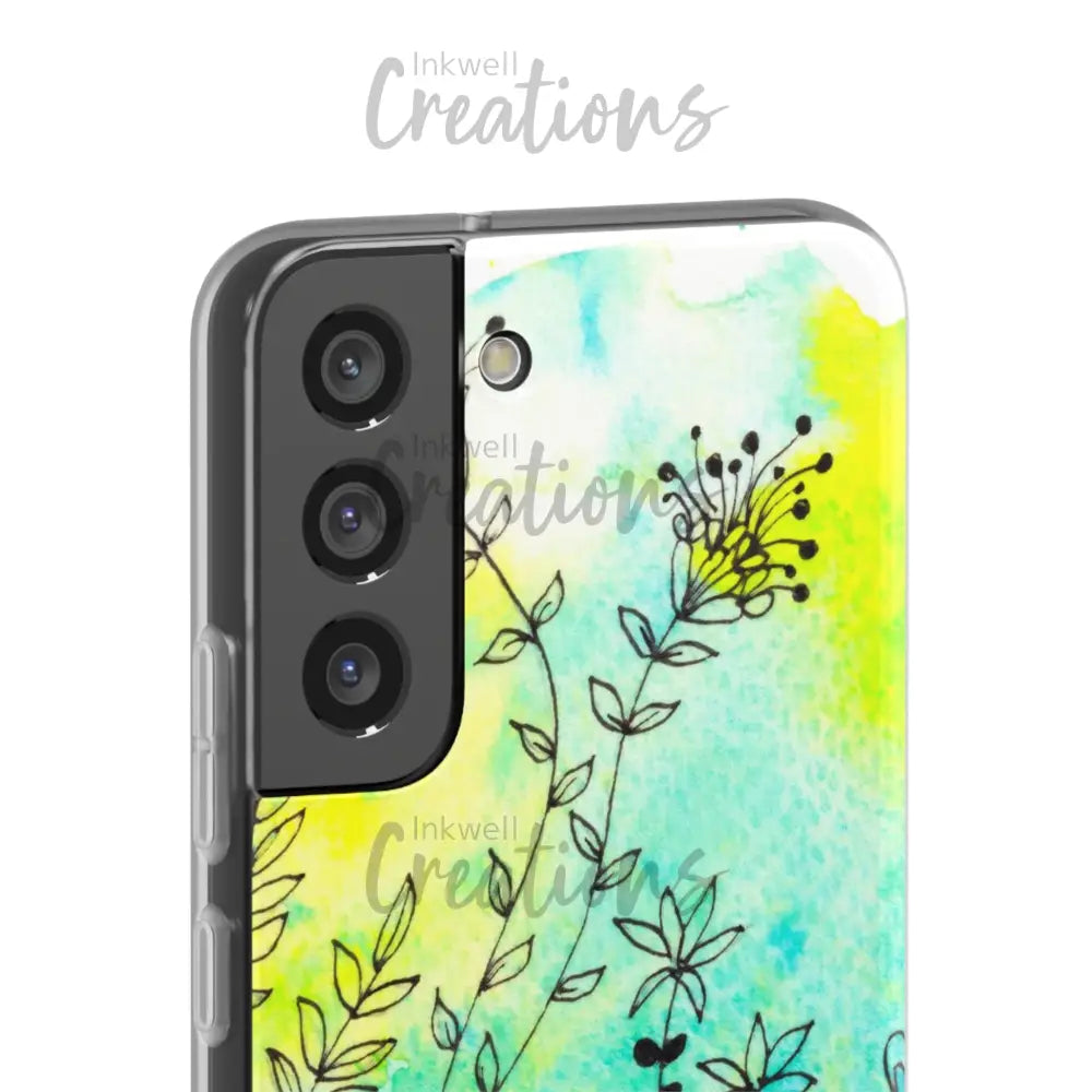 Bloomin Watercolour Flowers - Flexi Case Phone