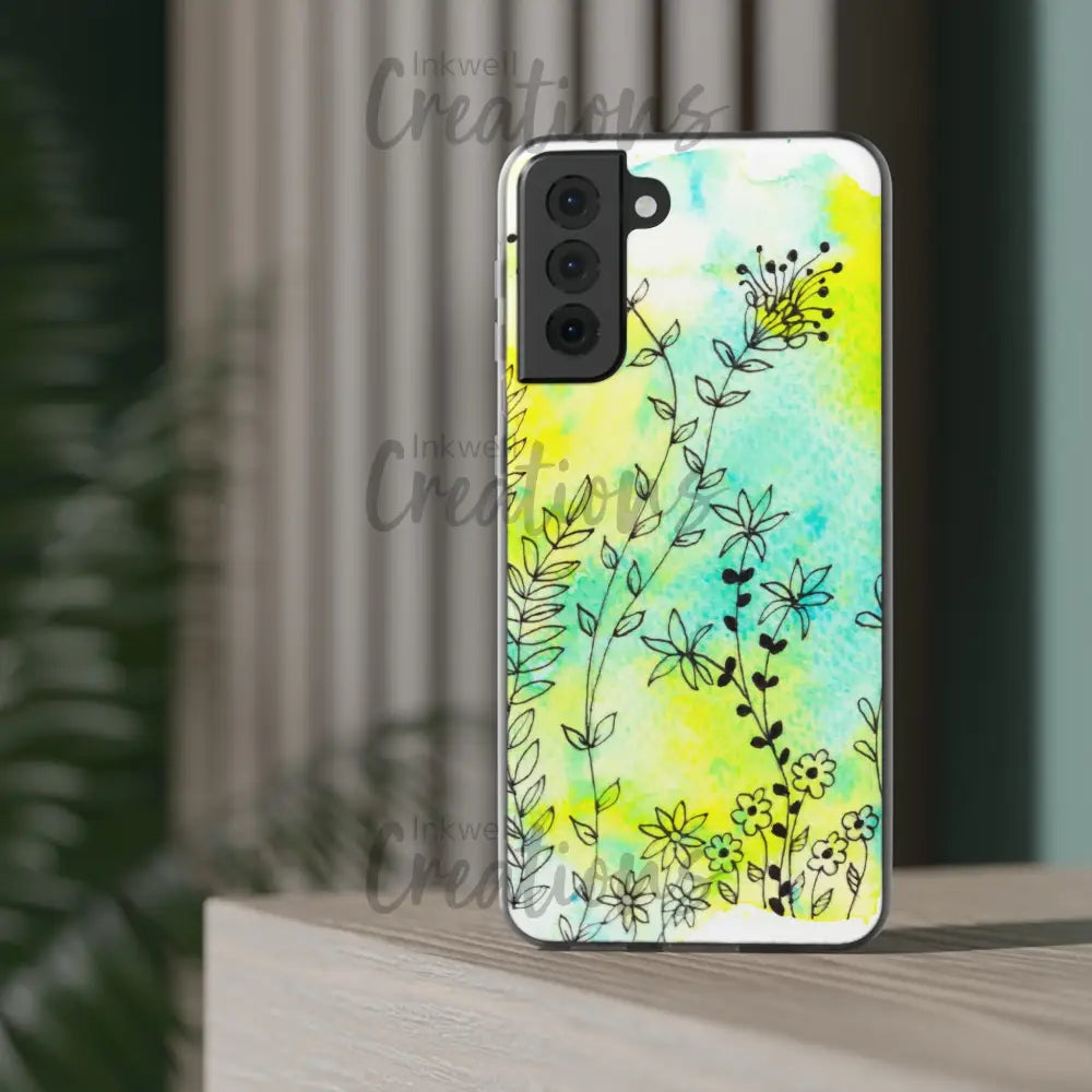 Bloomin Watercolour Flowers - Flexi Case Phone