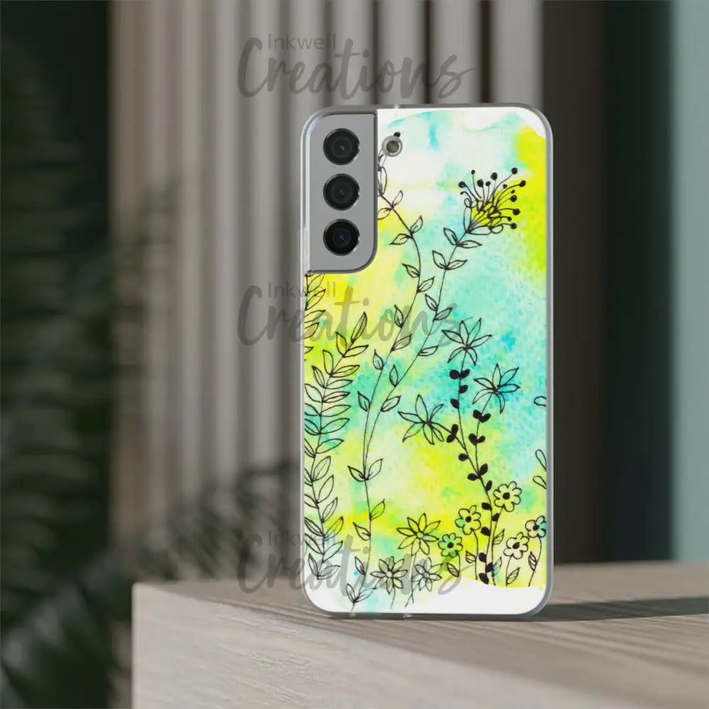 Bloomin Watercolour Flowers - Flexi Case Phone