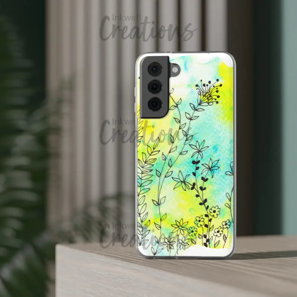 Bloomin Watercolour Flowers - Flexi Case Phone