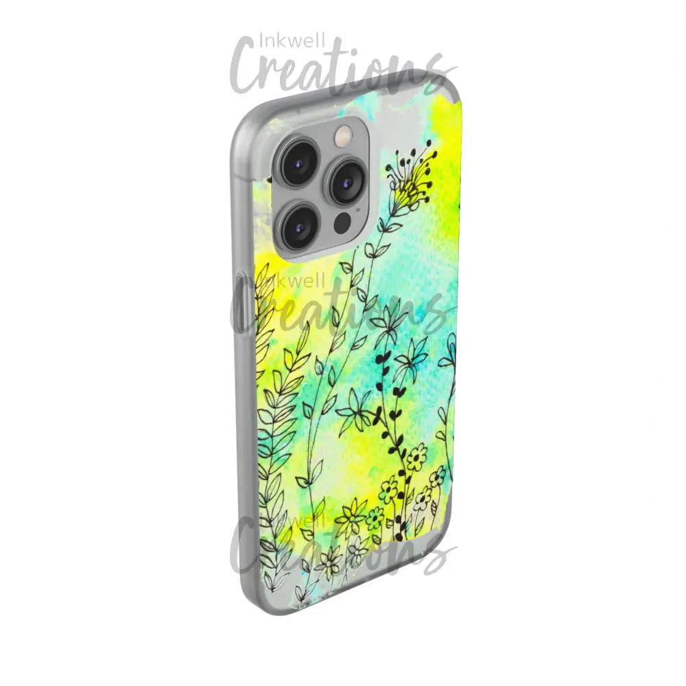 Bloomin Watercolour Flowers - Flexi Case Phone
