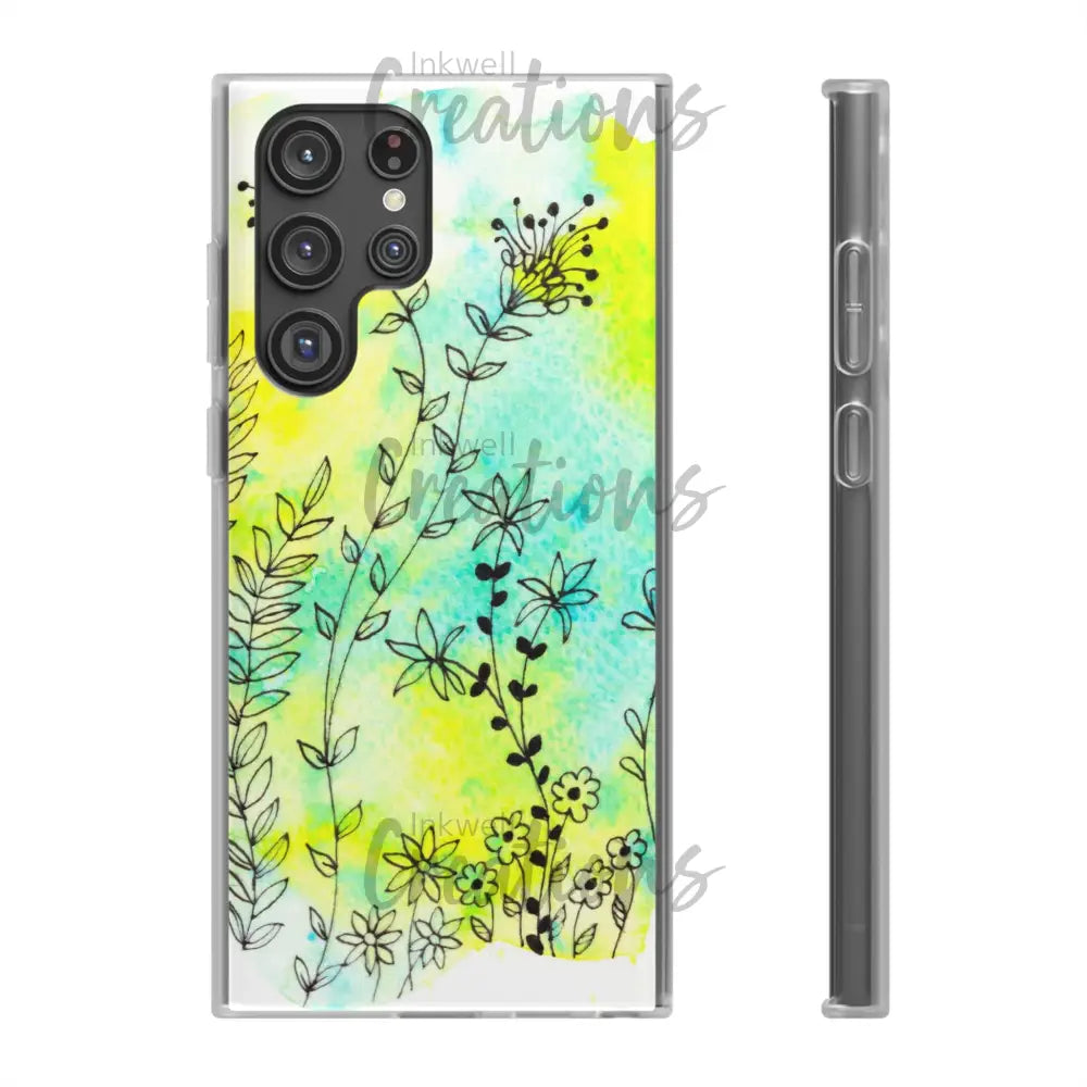 Bloomin Watercolour Flowers - Flexi Case Phone