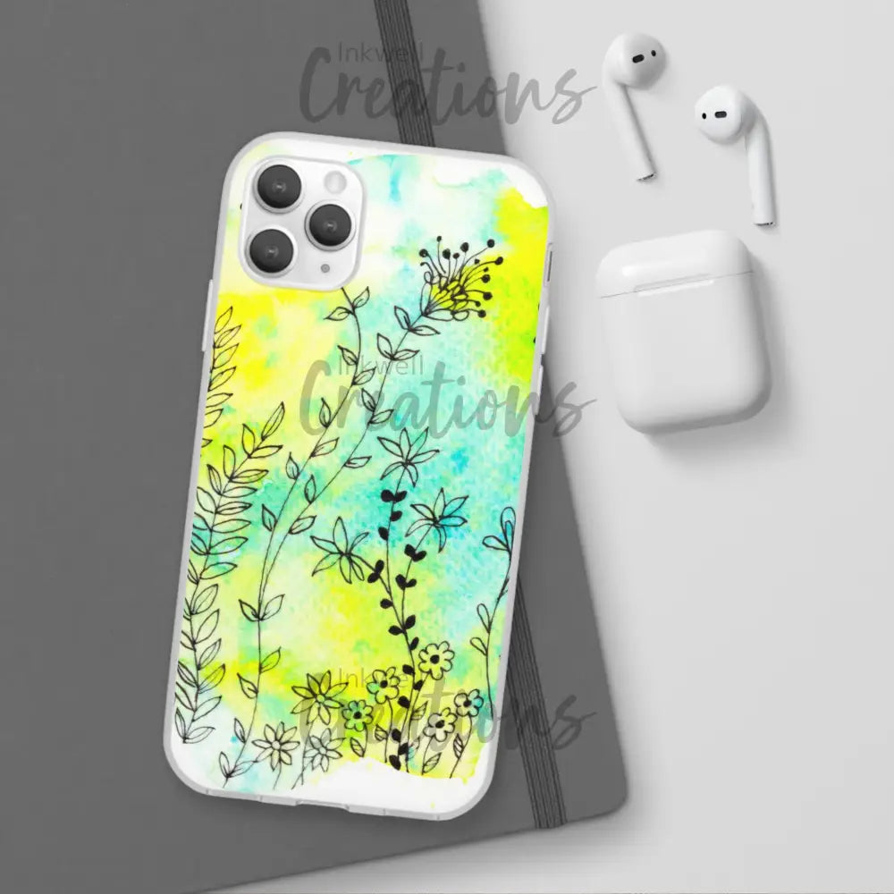 Bloomin Watercolour Flowers - Flexi Case Phone
