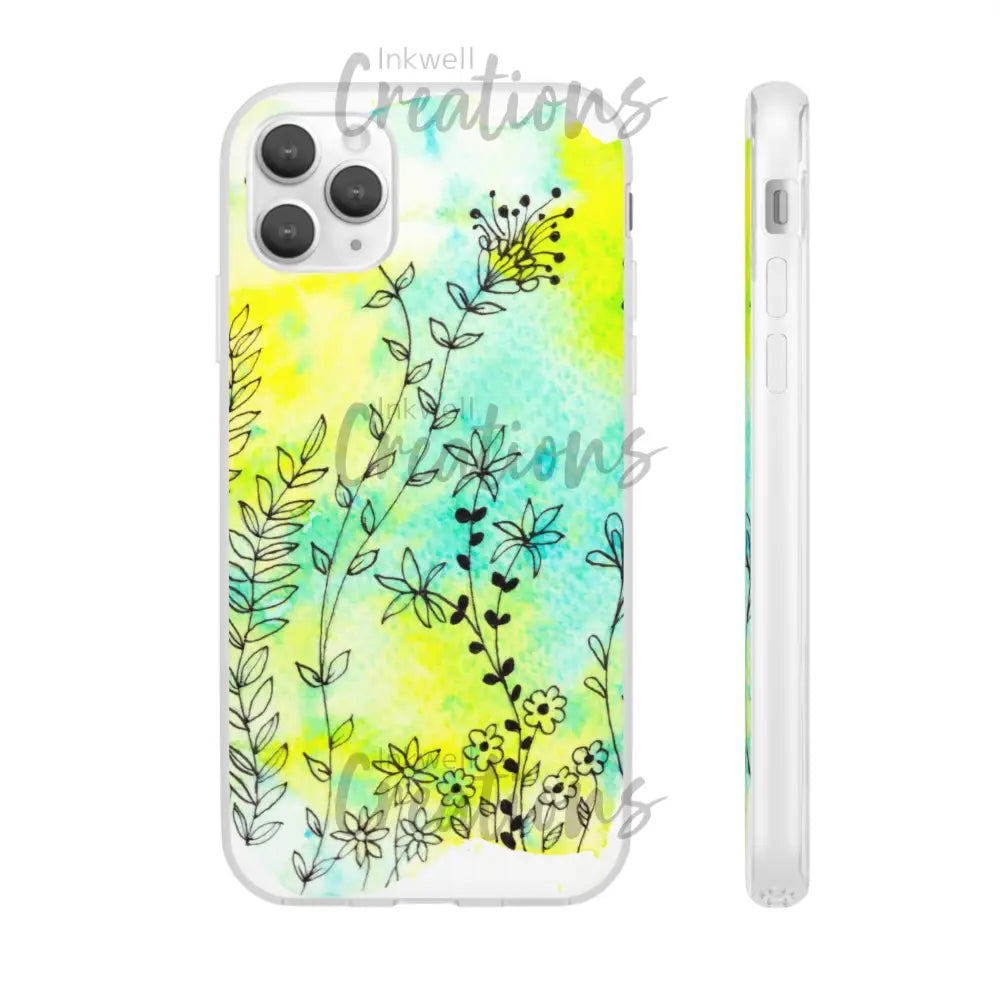 Bloomin Watercolour Flowers - Flexi Case Phone