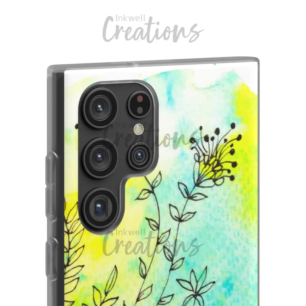 Bloomin Watercolour Flowers - Flexi Case Phone