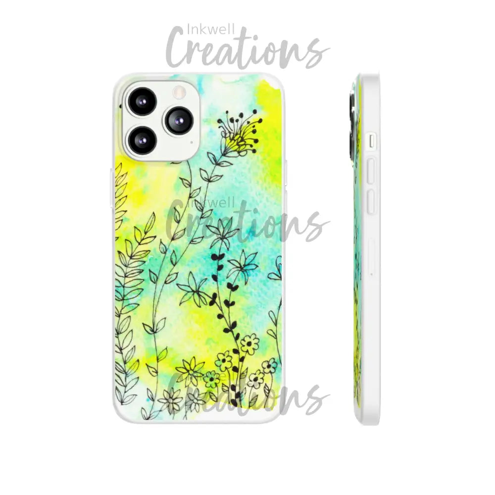 Bloomin Watercolour Flowers - Flexi Case Phone