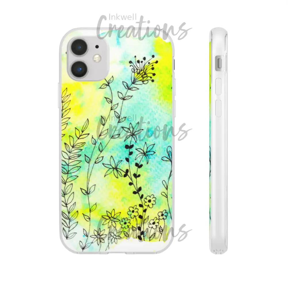 Bloomin Watercolour Flowers - Flexi Case Phone
