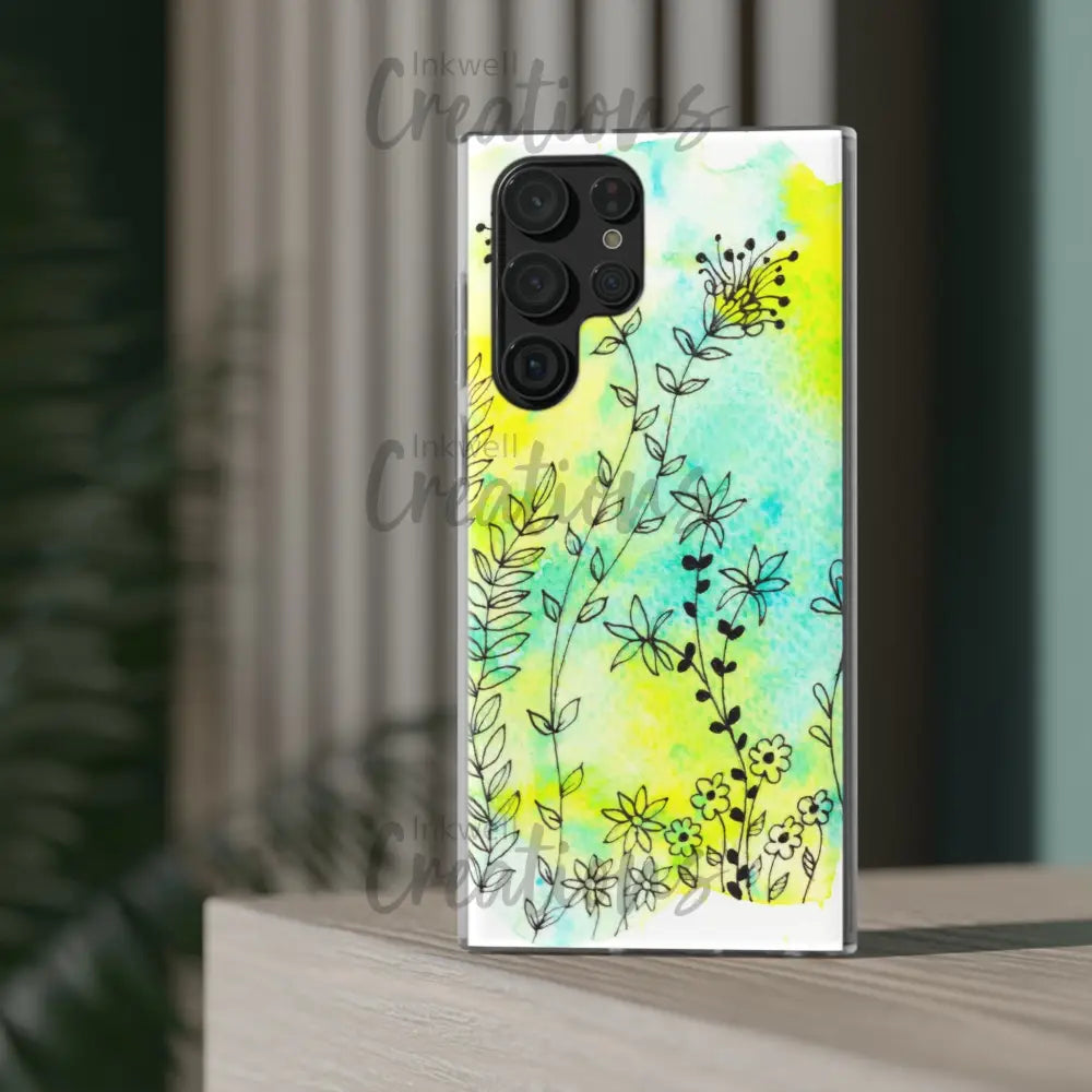 Bloomin Watercolour Flowers - Flexi Case Phone