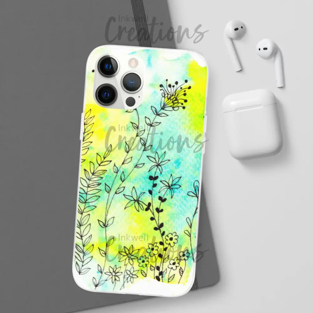 Bloomin Watercolour Flowers - Flexi Case Phone