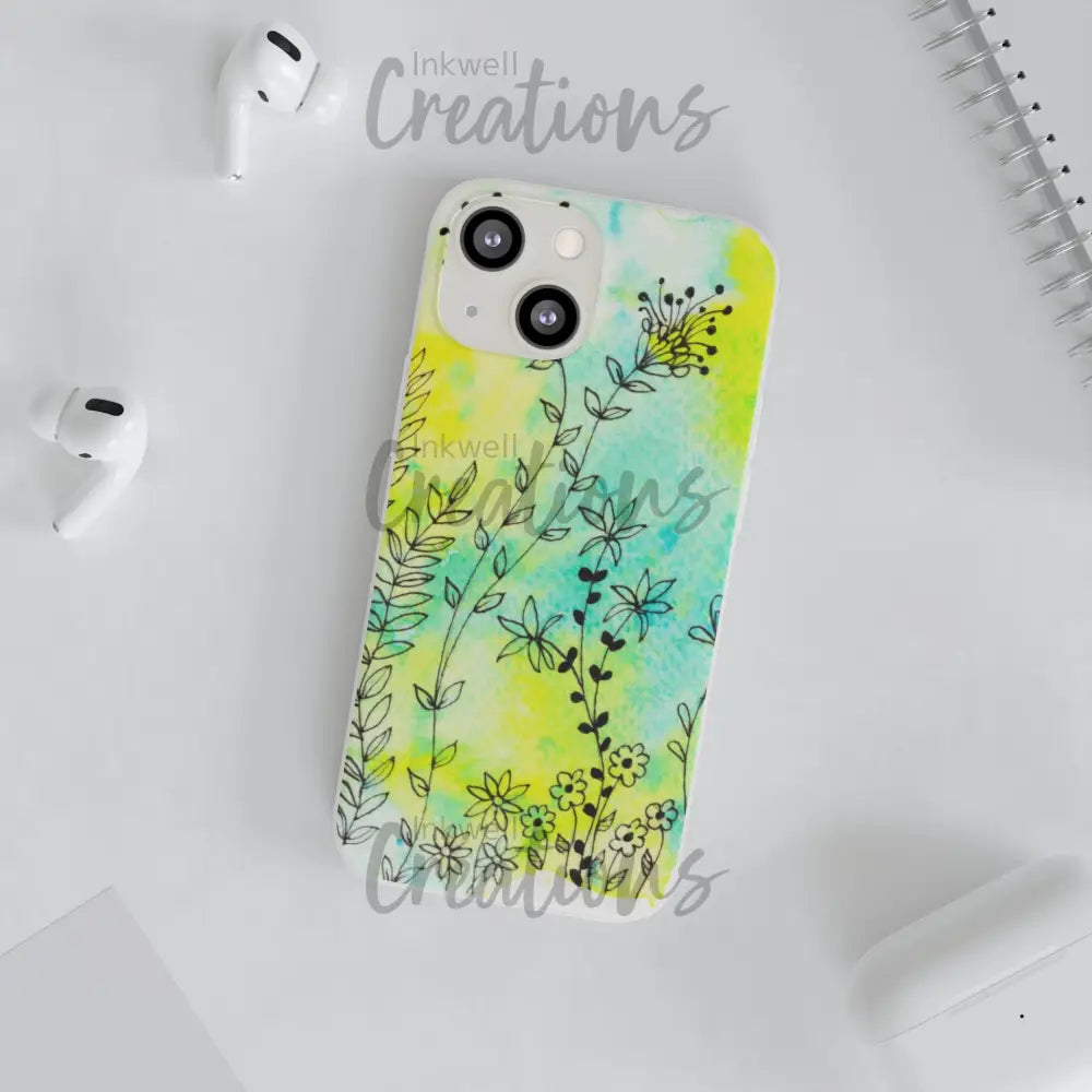 Bloomin Watercolour Flowers - Flexi Case Phone