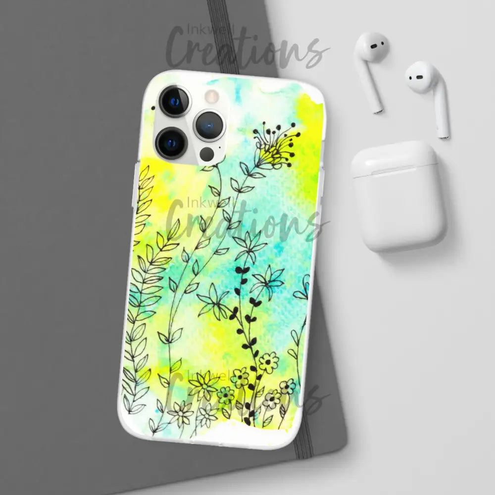 Bloomin Watercolour Flowers - Flexi Case Phone