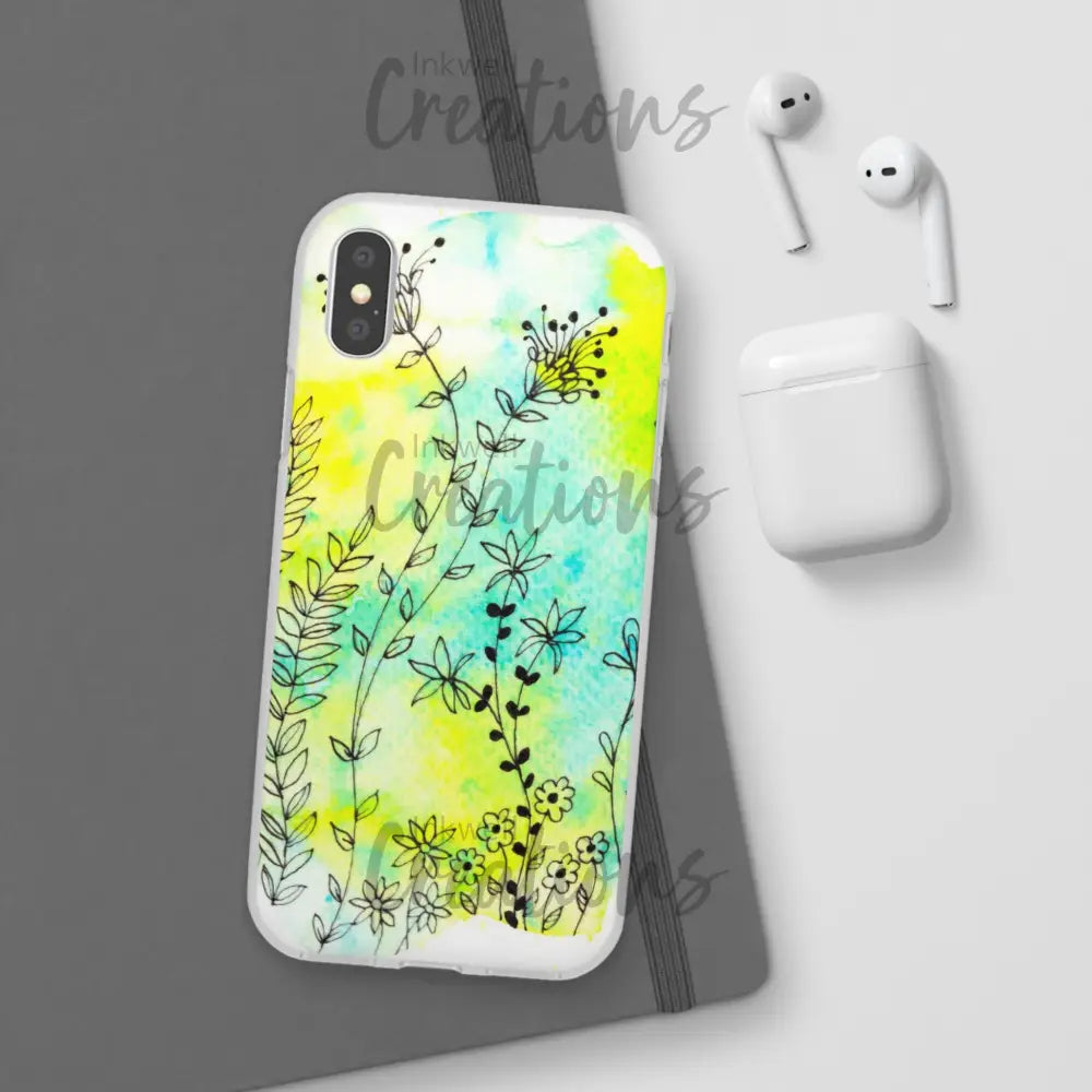 Bloomin Watercolour Flowers - Flexi Case Phone