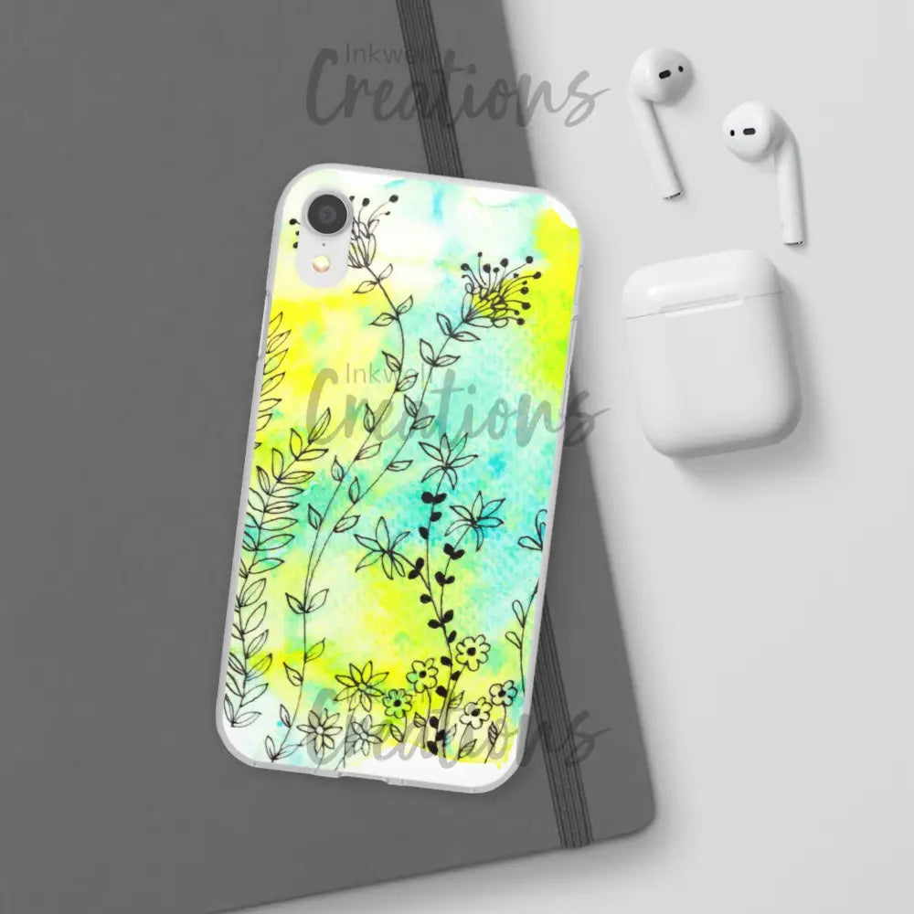 Bloomin Watercolour Flowers - Flexi Case Phone