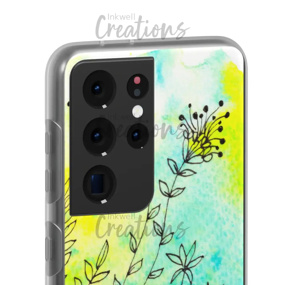 Bloomin Watercolour Flowers - Flexi Case Phone