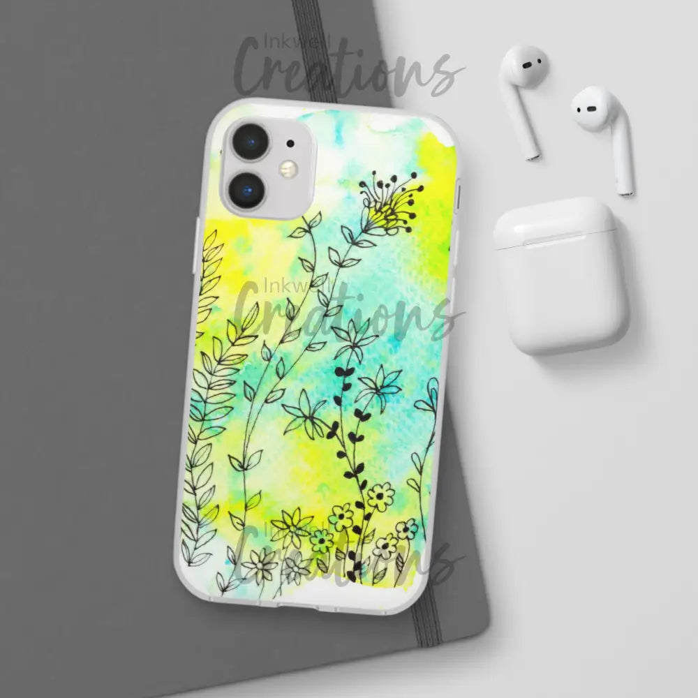Bloomin Watercolour Flowers - Flexi Case Phone