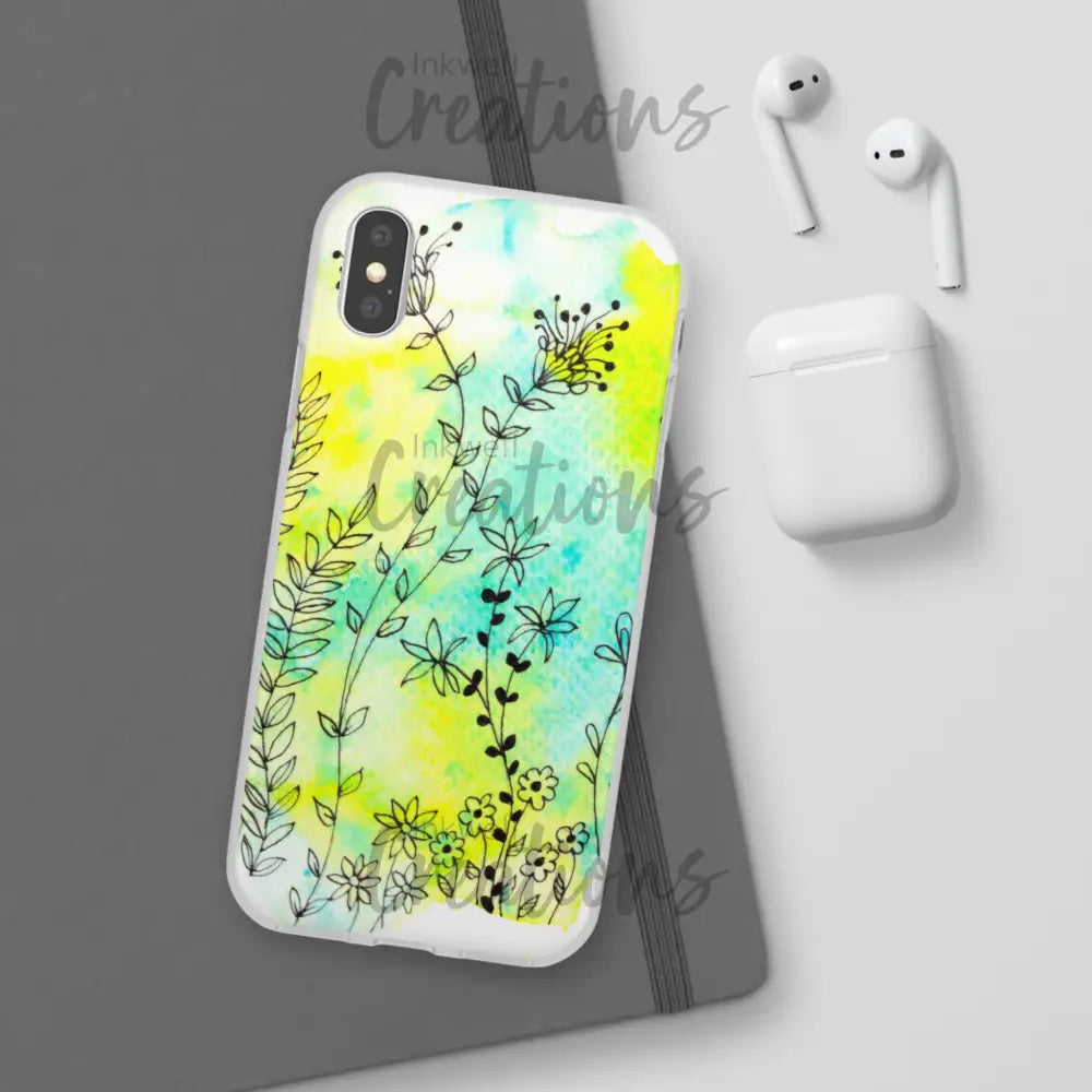Bloomin Watercolour Flowers - Flexi Case Phone