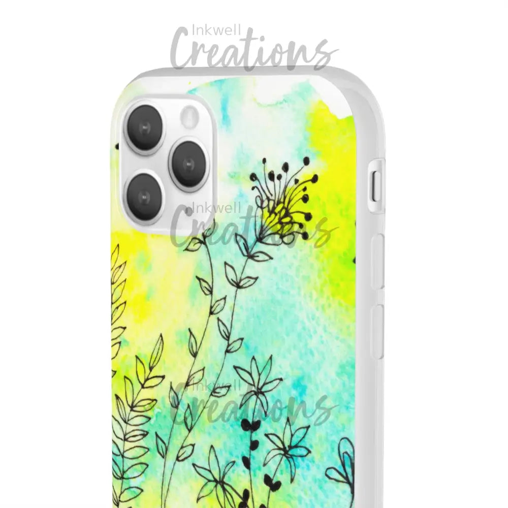 Bloomin Watercolour Flowers - Flexi Case Phone