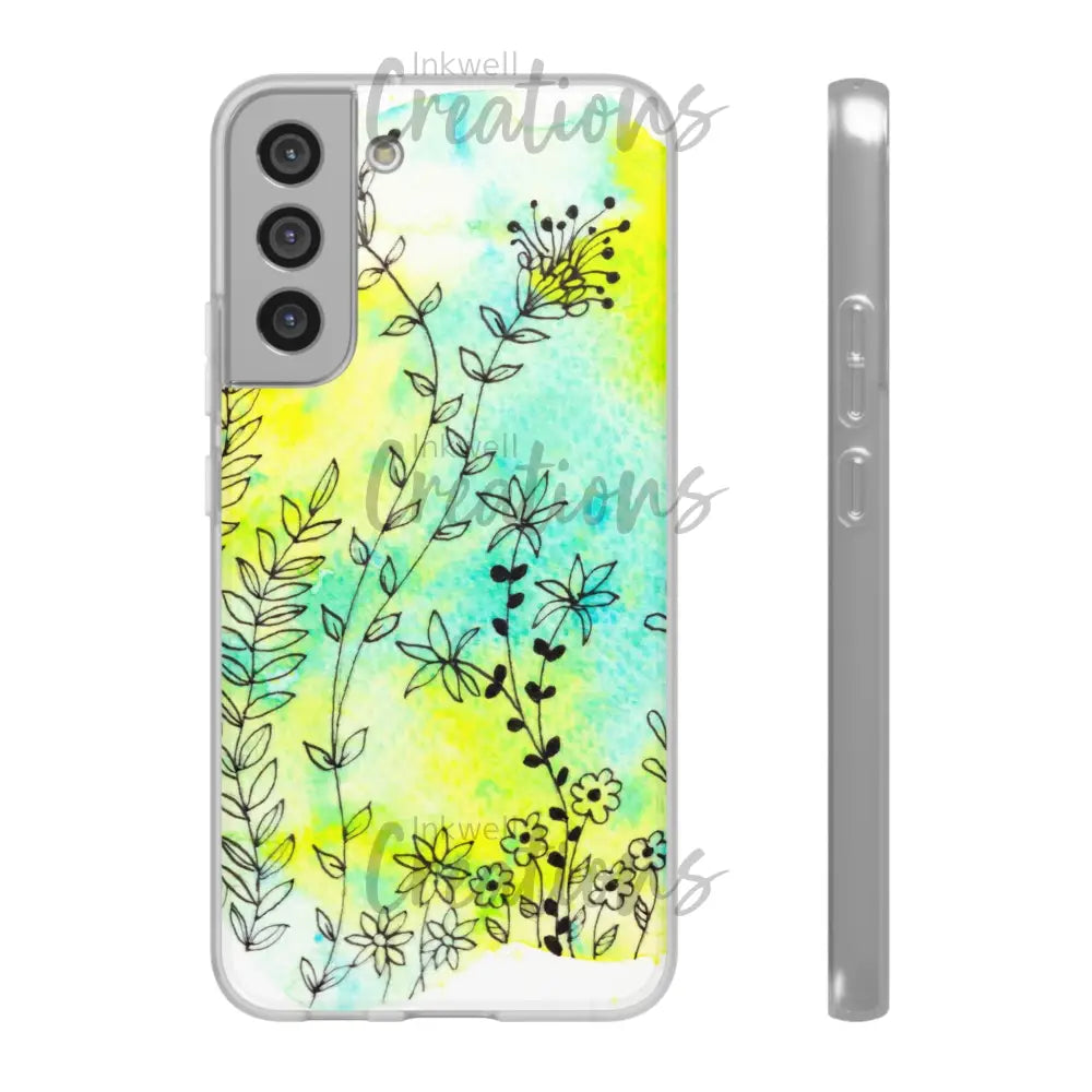 Bloomin Watercolour Flowers - Flexi Case Phone