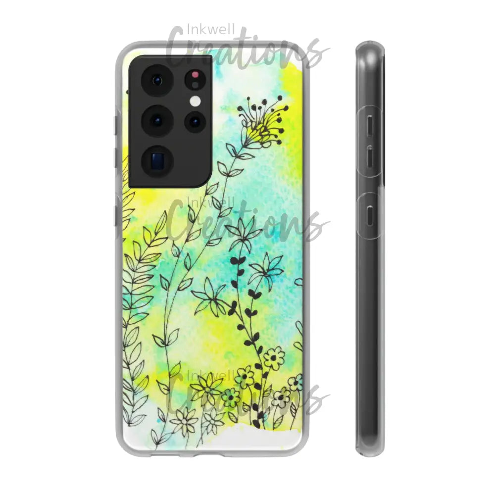 Bloomin Watercolour Flowers - Flexi Case Phone
