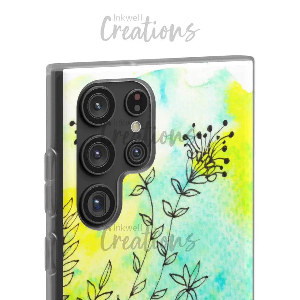 Bloomin Watercolour Flowers - Flexi Case Phone