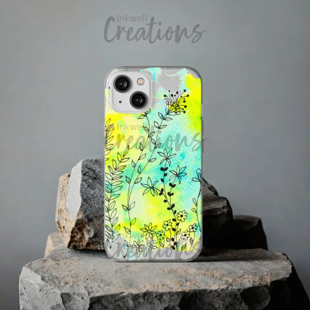 Bloomin Watercolour Flowers - Flexi Case Phone