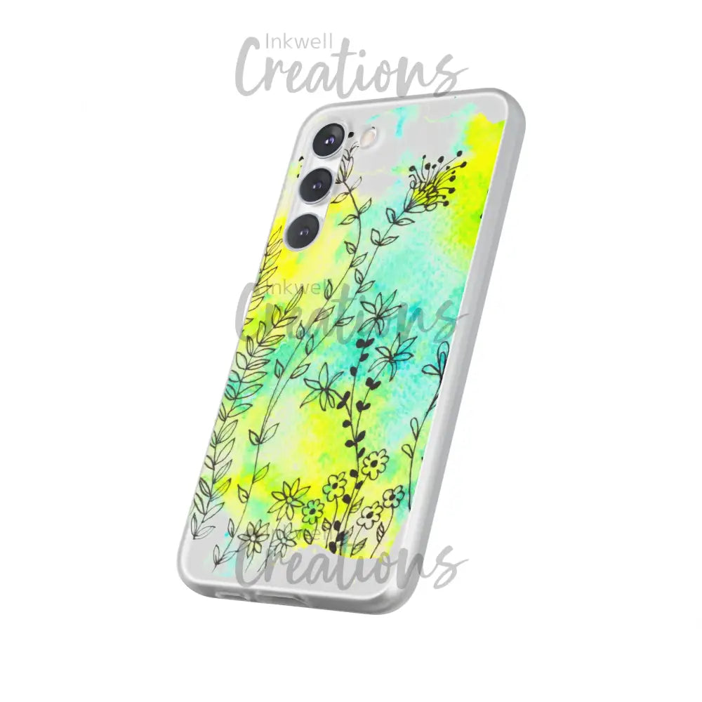 Bloomin Watercolour Flowers - Flexi Case Phone