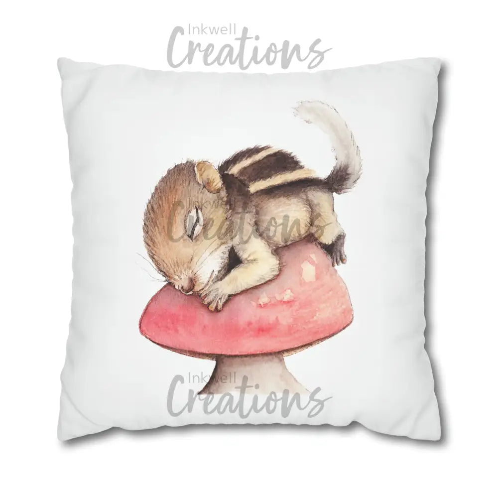 Sleeping Squirrel - Polyester Cushion Cover 26 × Home Decor