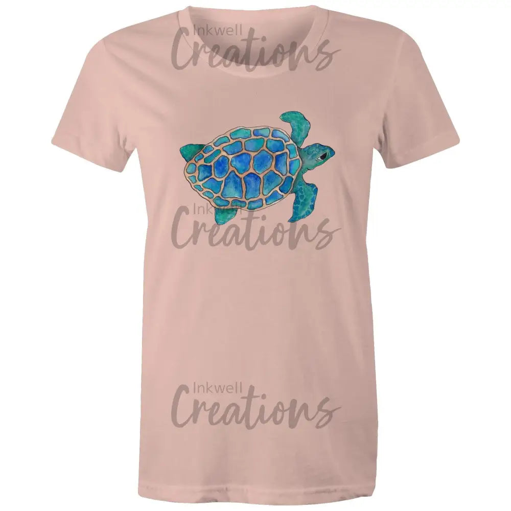 Turtle - Womens Maple Tee Pale Pink / Extra Small
