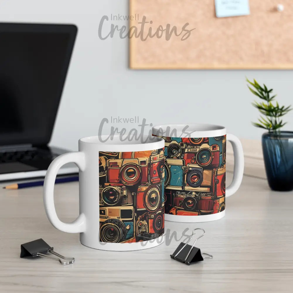 Vintage Cameras Mug 11Oz