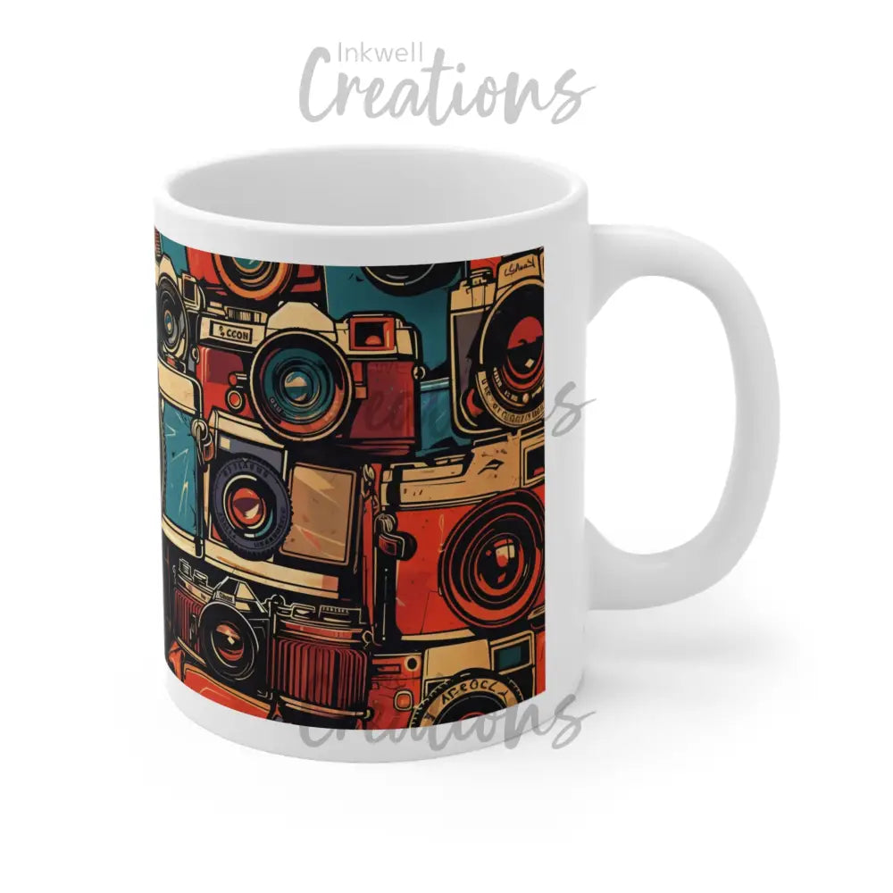 Vintage Cameras Mug 11Oz