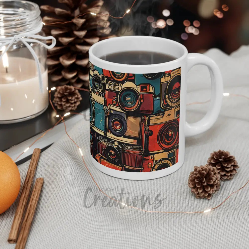 Vintage Cameras Mug 11Oz