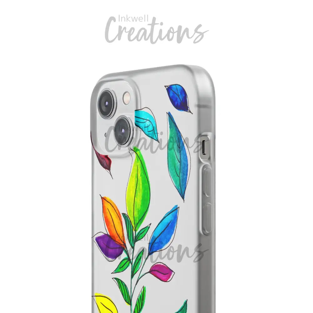 Watercolour Leaves - Flexi Case Phone