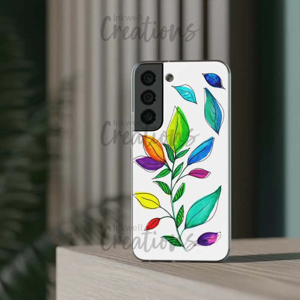 Watercolour Leaves - Flexi Case Phone