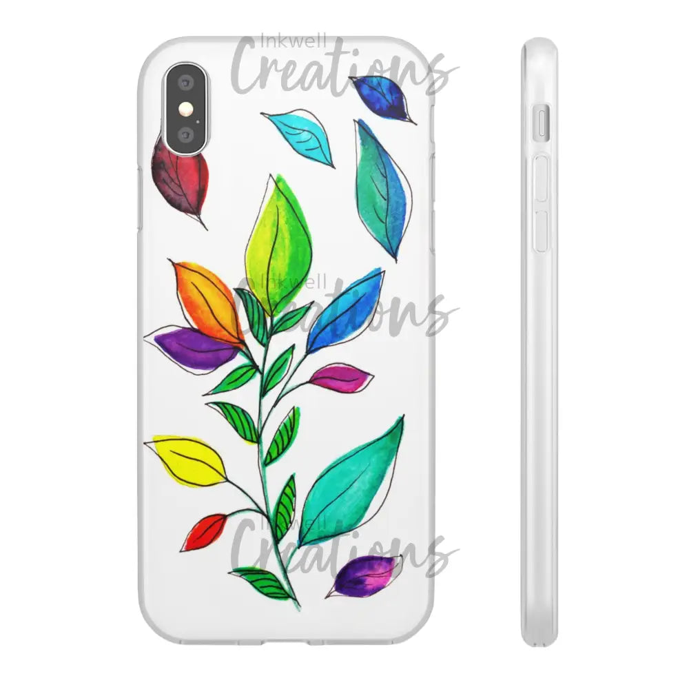 Watercolour Leaves - Flexi Case Phone