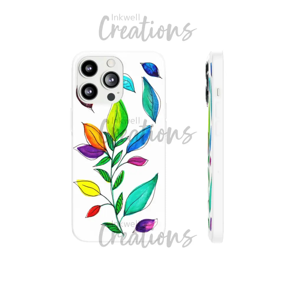 Watercolour Leaves - Flexi Case Phone