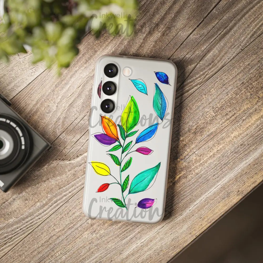 Watercolour Leaves - Flexi Case Phone