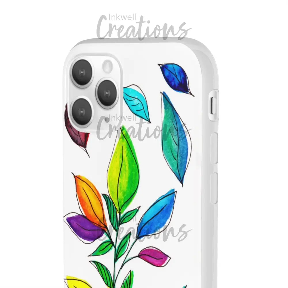 Watercolour Leaves - Flexi Case Phone
